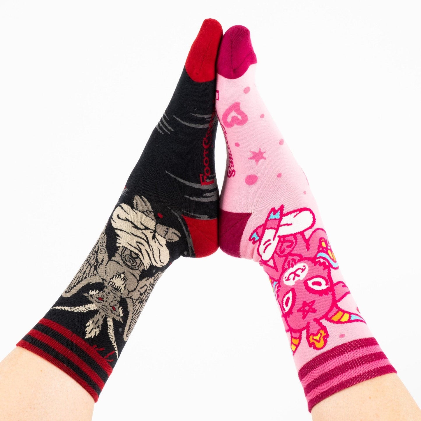 Cute Baphomet Goat Crew Socks