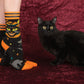 Vintage Black Cat Crew Socks