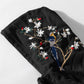 Flowers and Birds Embroidery Hoodie
