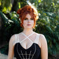 Cobbweb Embroidered Bandage Dress