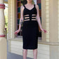Bone Cutout Bandage Dress