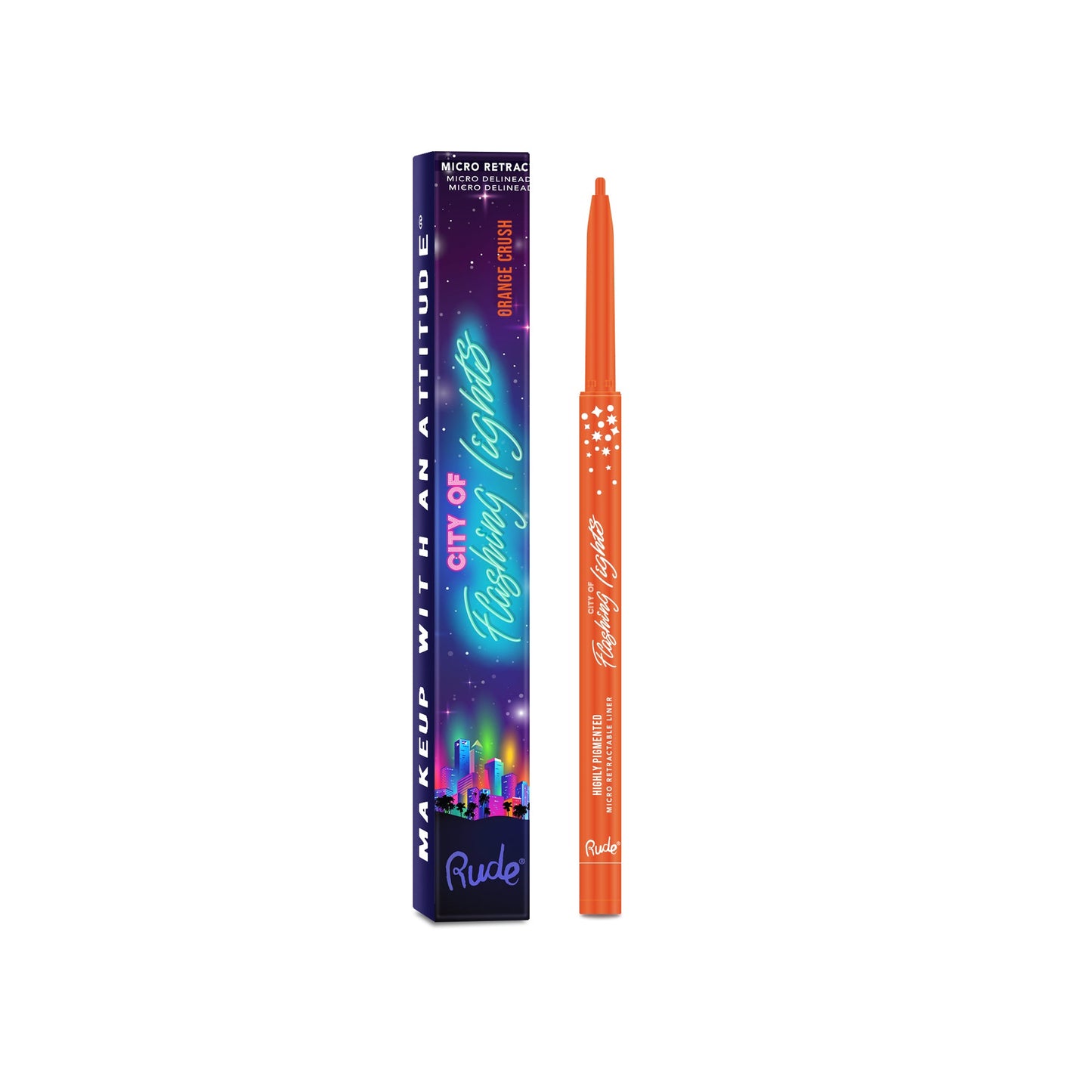 City of Flashing Lights Micro Retractable Liner