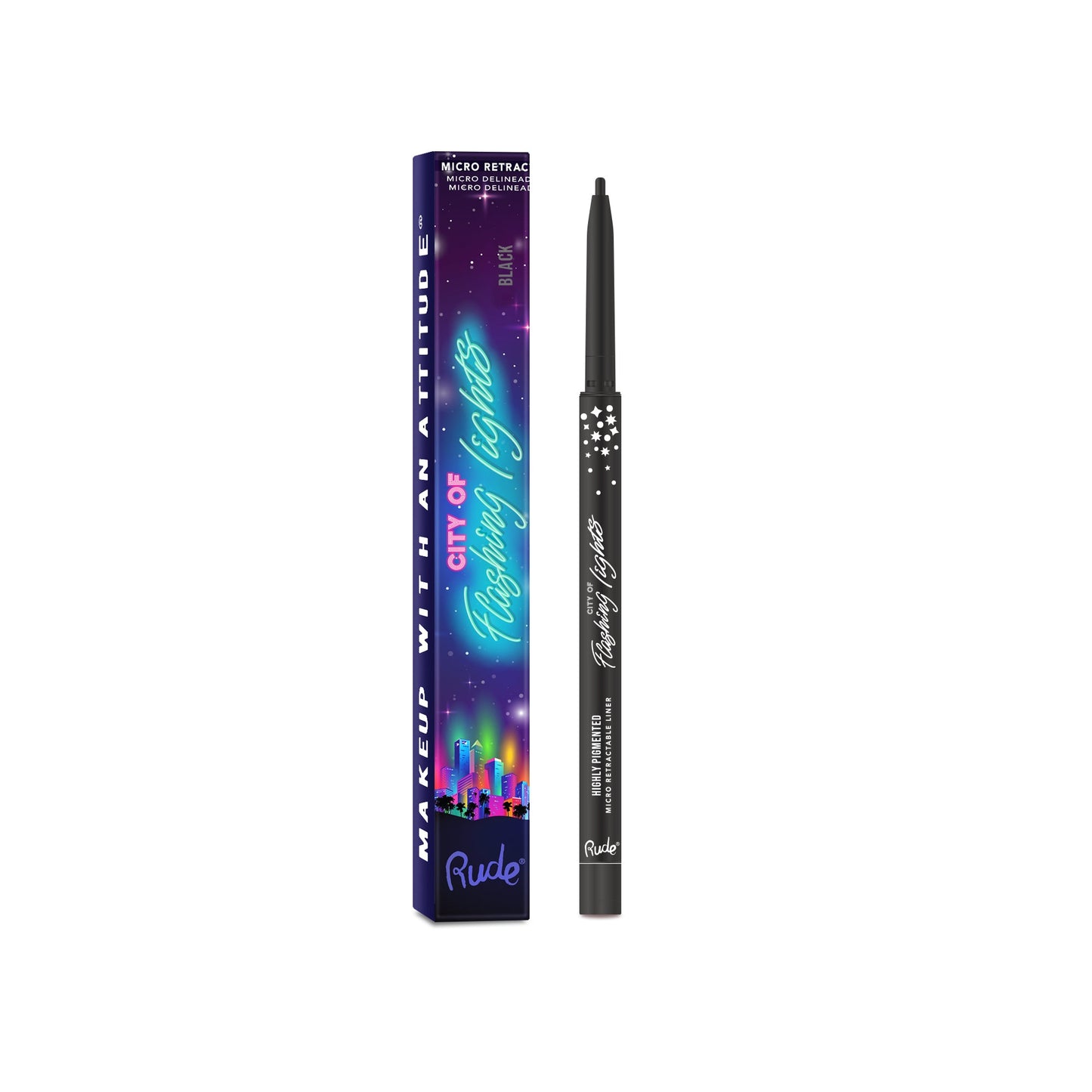 City of Flashing Lights Micro Retractable Liner