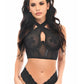 Mesh Under Bust Corset and Halter