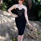 Cobbweb Embroidered Bandage Dress