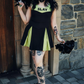 Slay Squad Sleeveless Dress - Black Bengaline Cheer-Inspired Dress with “Slay” Graphic (Sunnydale Edition)