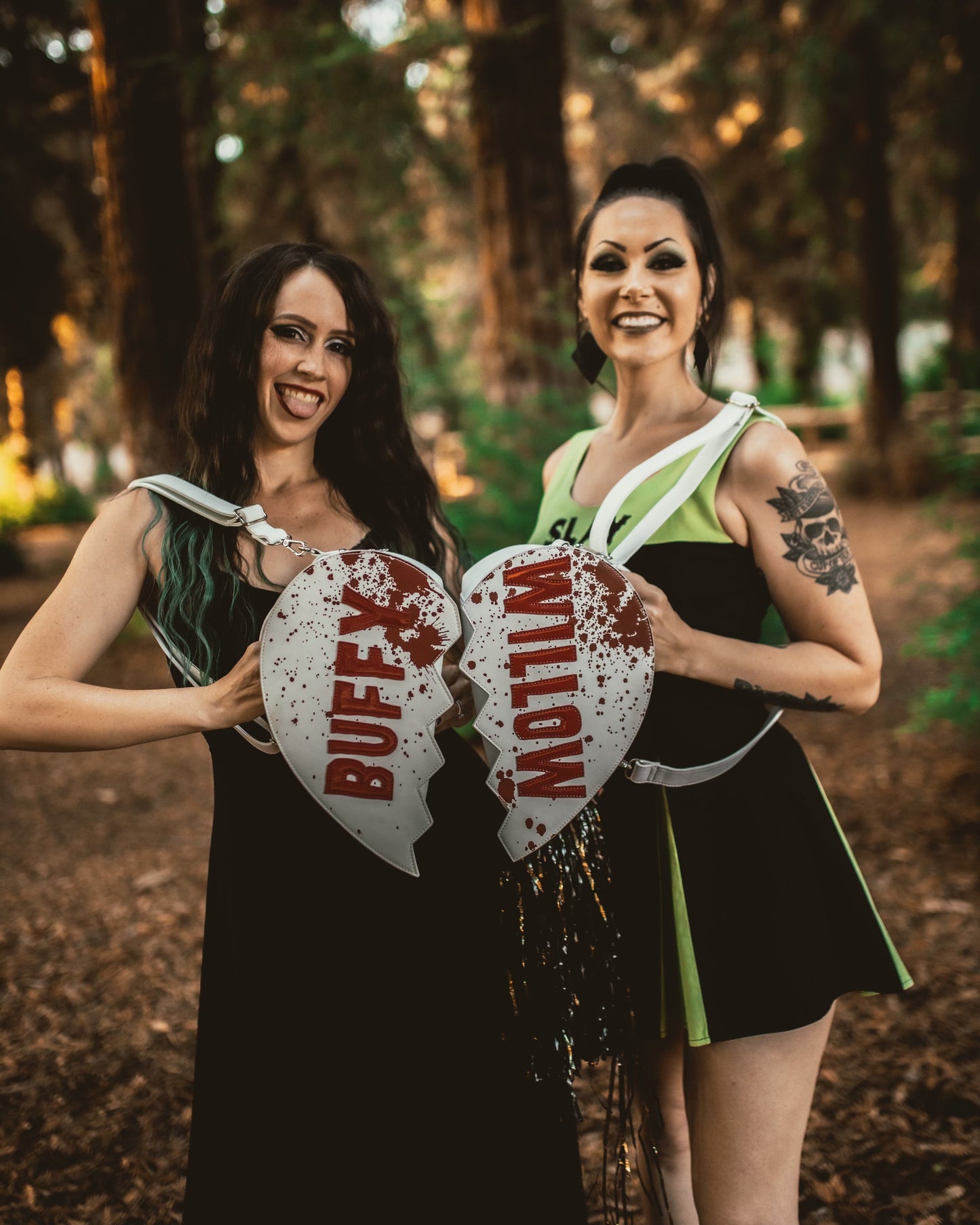Slay Squad Sleeveless Dress - Black Bengaline Cheer-Inspired Dress with “Slay” Graphic (Sunnydale Edition)