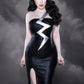 Lightning Asymmetrical Bandage Dress