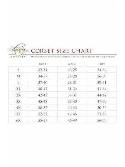 Faux Leather Steel Boned Corset