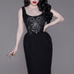 Cupid Rhinestone Pencil Dress