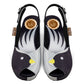 Chocolaticas® Black Birds Women's Sandal