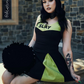 Slay Squad Sleeveless Dress - Black Bengaline Cheer-Inspired Dress with “Slay” Graphic (Sunnydale Edition)