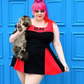 Slay Squad Sleeveless Dress - Black Bengaline Cheer-Inspired Dress with “Slay” Graphic (Sunnydale Edition)