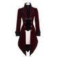 Crimson Moon Embroidered Gothic Coat