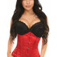 Red Satin Underbust Corset