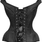 Black Satin Steel Boned Corset