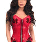 Clear Red Overbust Corset