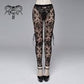 Bathory Gothic Pattern Mesh Leggings