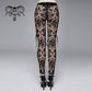 Bathory Gothic Pattern Mesh Leggings