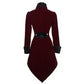 Crimson Moon Embroidered Gothic Coat
