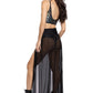 Long Double Slit Rave Skirt