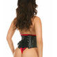 Faux Leather Steel Boned Corset
