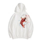 Dancing Fish Embroidery Hoodie