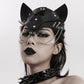 Faux Leather Cat Mask