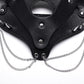 Faux Leather Cat Mask