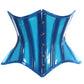 Bright Blue Underbust Vinyl Corset