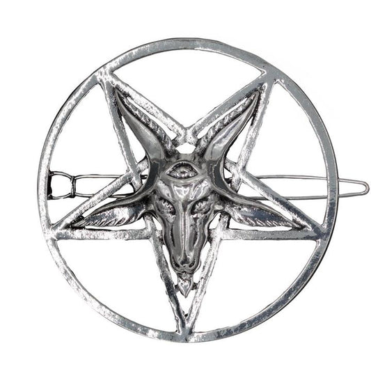 Single Baphomet Hair Clip